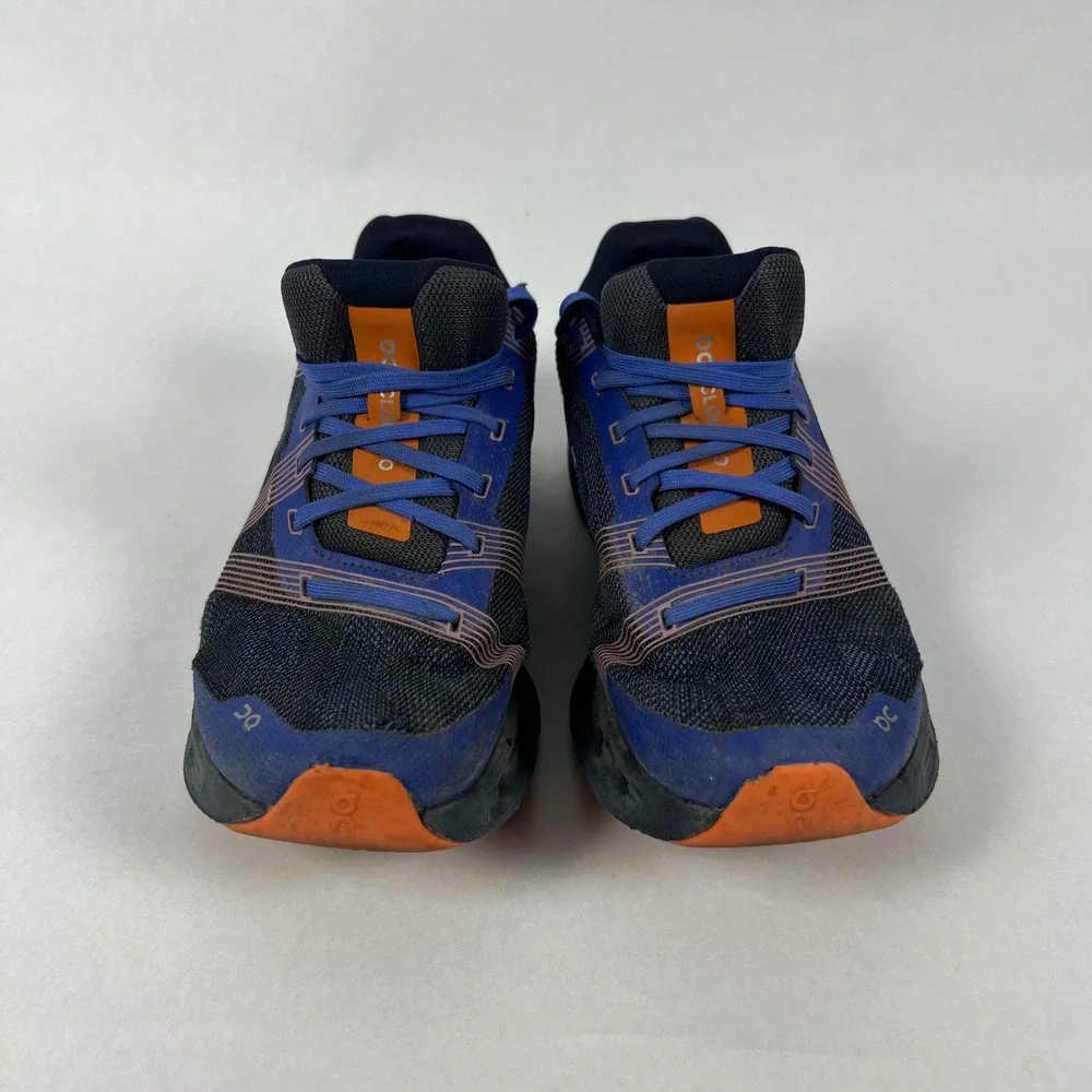 On Cloudgo Running Shoes Mens 9.5 Navy Orange Lightweight CloudTec Sneakers